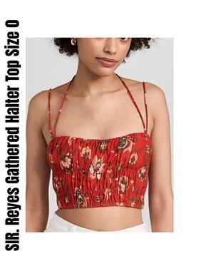 SIR. Reyes Gathered Halter Top Size 0